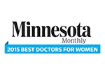 Minnesota monthly - 2015 best doctors for women award emblem.