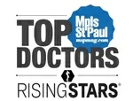 Logo of top doctors rising stars as seen on the minneapolis st. paul magazines website.